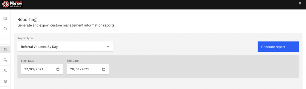 Report filter options