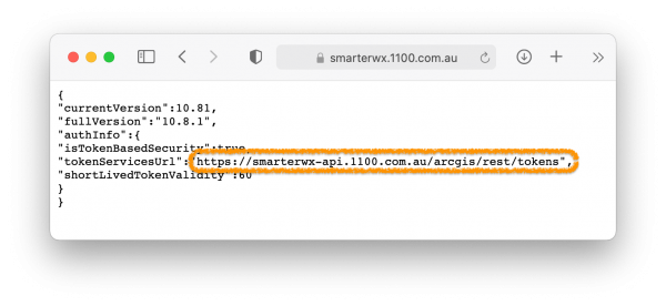 ArcGIS Server Info Document